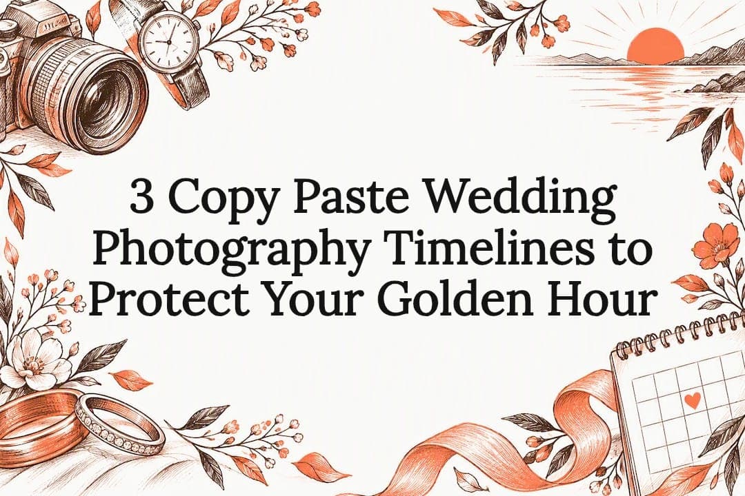 3 Copy Paste Wedding Photography Timelines to Protect Your Golden Hour
